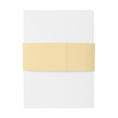 Cream minimalist custom name uitnodigingen wikkel (Achterkant Voorbeeld)