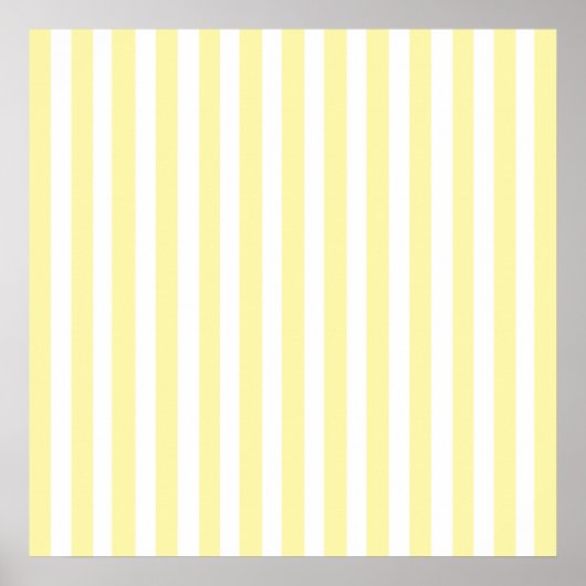 Cream Modern Stripes Poster (Voorkant)