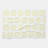 Cream Modern Sunbursts Theedoek (Horizontaal)