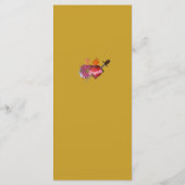 Cream & Ochre Two Hearts Catholic Wedding Menu (Achterkant)