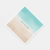 Cream Peach Aqua Ombre Servet (Hoek)