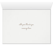 Cream Peony Carte de remerciements (Intérieur Horizontal (Bas))