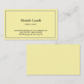 Cream Premium Linnen Professioneel Uniek Klassiek Visitekaartje (Voorkant / Achterkant)