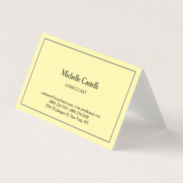 Cream Premium Linnen Professioneel Uniek Klassiek Visitekaartjes