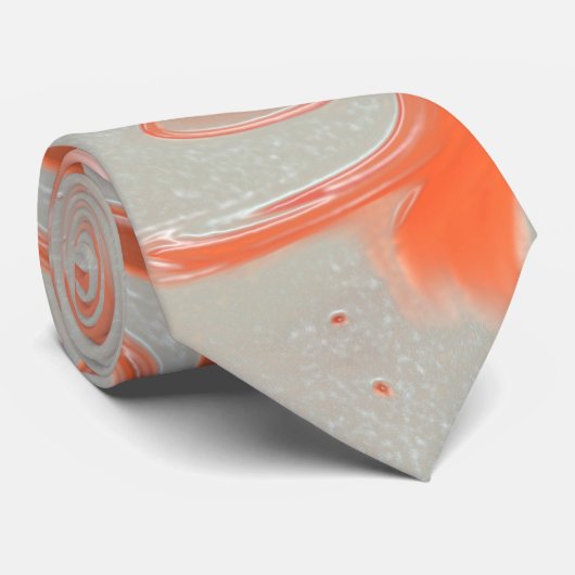 Cream Pudding Abstract Stropdas (Opgerold)