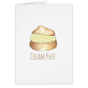Cream Puff Puffs Creampuff Dessert Foodie Kaart