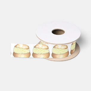 Cream Puff Puffs Creampuff Dessert Foodie Ribbon Lint