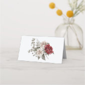 Cream & Red Rose Boho Bloemboeket (Voorkant)