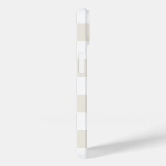 Cream Retro Check Case-Mate iPhone Case (Achterkant / Rechts)