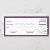 Cream Sakura Cherry Blossom Gift Certificate (Achterkant)