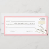 Cream Sakura Cherry Blossom Zen Gift Certificate (Achterkant)