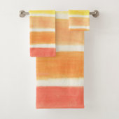 Cream Sickle Stripes Bad Handdoek (Insitu)