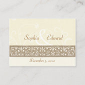 Cream Sierfries Place Card Plaatskaartje (Achterkant)