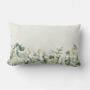 Cream Snowberry + Eucalyptus Winter/Kerstmis Kussen