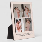 Cream Soft Happy Vaderdag Gift Fotocollage Fotoplaat (Zijkant)