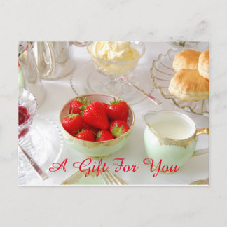 Cream Tea Cadeaubon Briefkaart