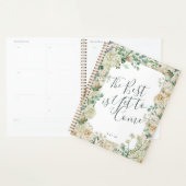 Cream  Waterverf Floral Wedding Journal Planner (Display)