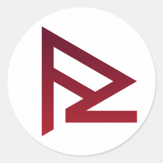 Cream Wheels Glyph Ronde Sticker