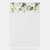 Cream White Flowers, First Holy Communion Welcome (Recto)