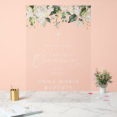 Cream White Flowers, First Holy Communion Welcome (Mariage)