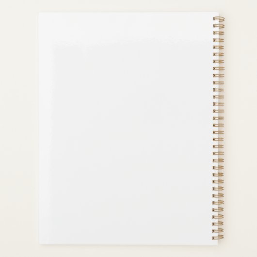 Cream White Sage Green Waterverf Frog Pattern Planner (Achterkant)