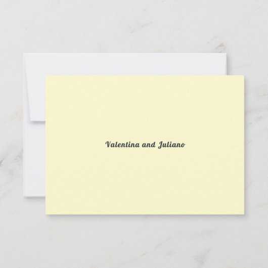 Cream With Slate Text Wedding RSVP (Dos)