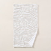 Cream Zebra Print Bad Handdoek (Handdoek)