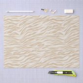 Cream Zebra Print Tissuepapier (Craft)