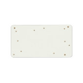 Cream Zelfprint adreslabel Etiket (Voorkant)