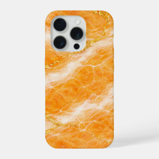 Creamsicle-marmer met ivoorkleurige wervelingen & iPhone 15 pro hoesje