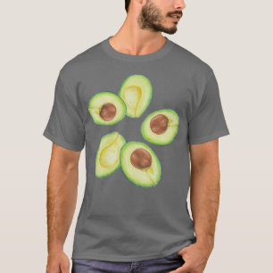 Creamy avocados avocado motif avocado sticker t-shirt