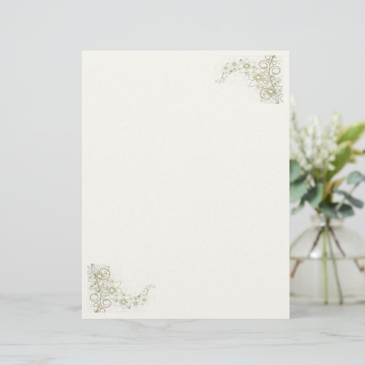 Creamy Beige Stationery (Staand voorkant)