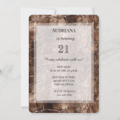 Creamy Brown Chocolate Birthday Kaart (Voorkant)