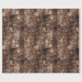 Creamy Brown Chocolate Snoep Verjaardag Cadeaupapier (Vlak)