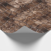 Creamy Brown Chocolate Snoep Verjaardag Cadeaupapier (Hoek)