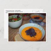 Creamy Carrot Soup Briefkaart (Voorkant / Achterkant)