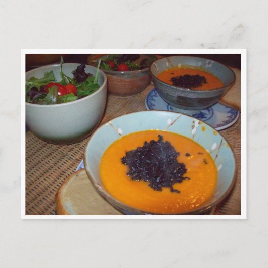 Creamy Carrot Soup Briefkaart (Voorkant)