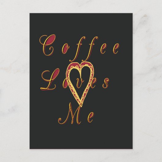 Creamy Coffee Lovers Design Briefkaart (Voorkant)