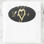 Creamy Coffee Lovers Design Ovale Sticker (Tas)