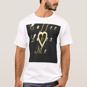 Creamy Coffee Lovers Design T-shirt