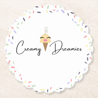 Creamy Dreamies drank papieren onderzetters 