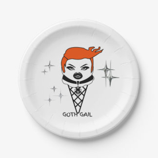 Creamy Dreamies Goth Gail Papieren borden Bordje
