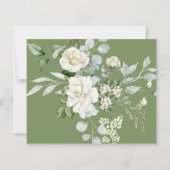 Creamy Floral Eucalyptus QR code Details Wedding (Achterkant)