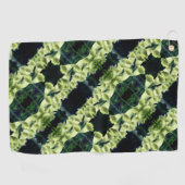 Creamy Foxglove Flower Abstract Pattern Golfhanddoek (Horizontaal)