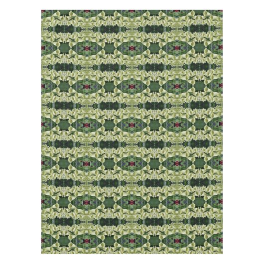 Creamy Foxglove Flower Abstract Pattern Tafelkleed (Voorkant)