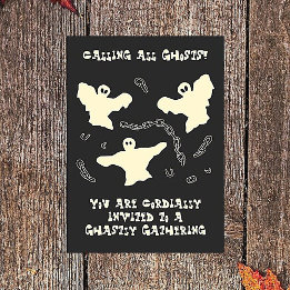 Creamy Ghosts - Halloween Party. Kaart