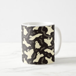 Creamy Ghosts - Halloween patroon. Koffiemok