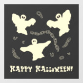 Creamy Ghosts - Happy Halloween! Raamsticker (Vel)