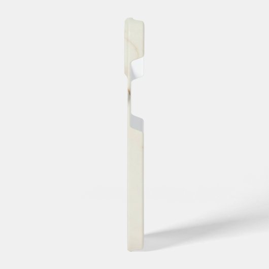 Creamy Marble Monogram Slim Fit iPhone Case iPhone Hoesje (Linkerkant)