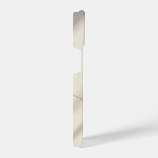 Creamy Marble Monogram Slim Fit iPhone Case iPhone Hoesje (Rechterkant)